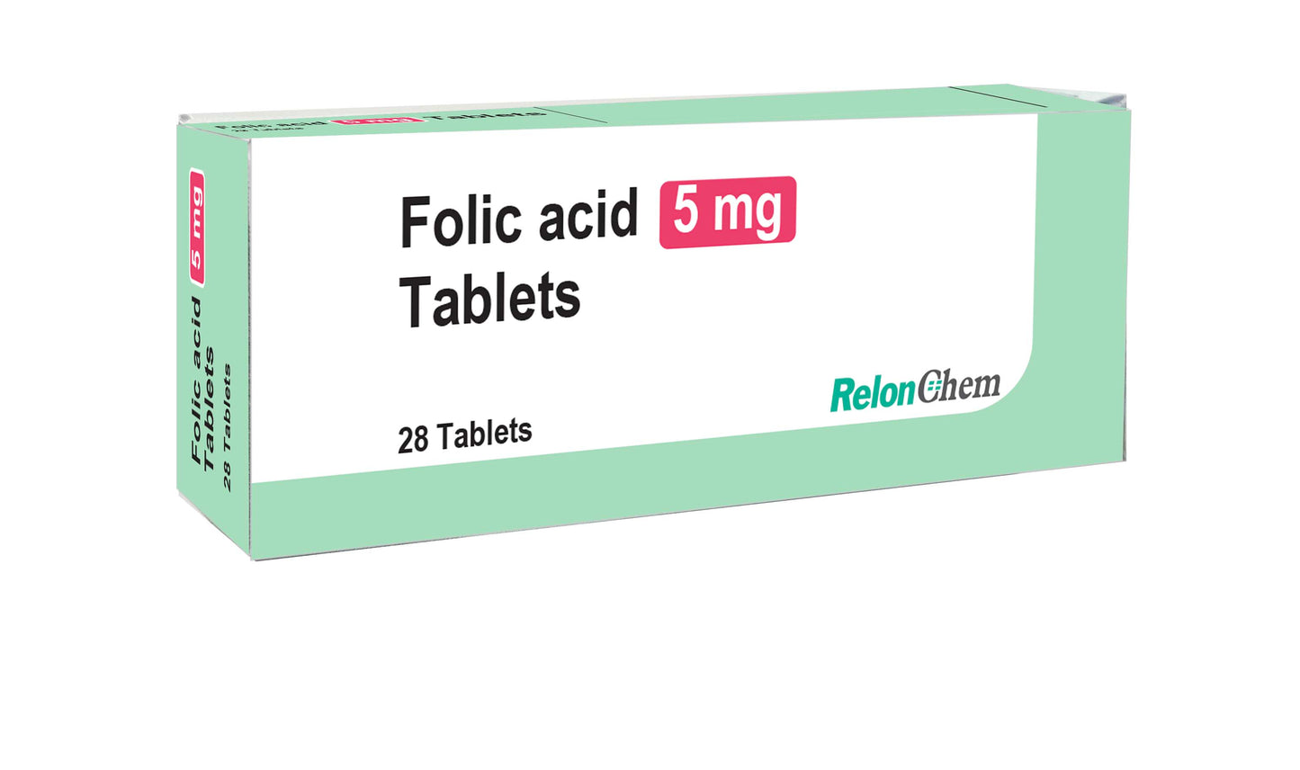 Folic Acid 5mg Tablets x 28