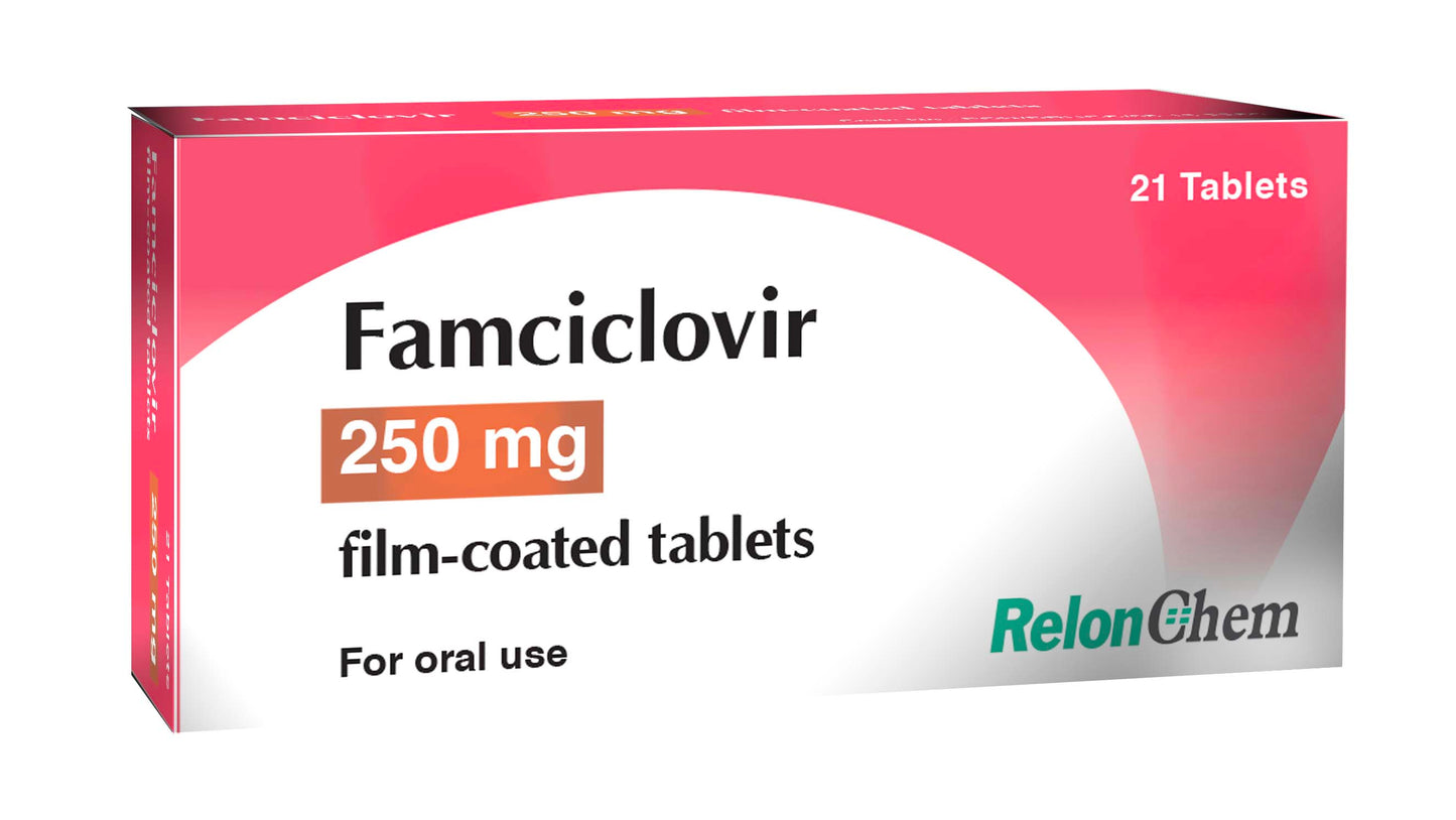 Famciclovir 250mg film-coated Tablets x 10