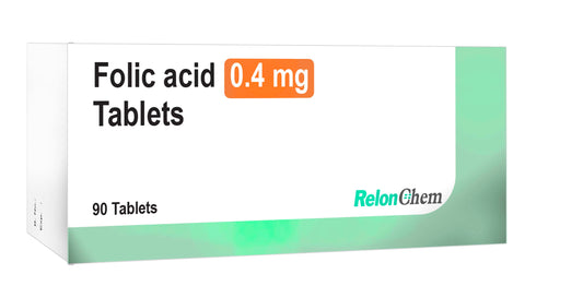 Folic Acid 0.4mg Tablets x 90