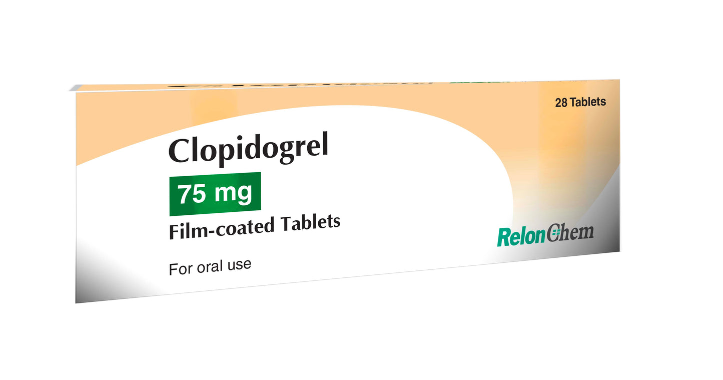 Clopidogrel 75mg Film-coated Tablets x 28